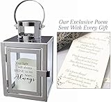 Lantern Sympathy Gift with Message and LED Candle for Funeral or Memorial Comfort The Grieving for Loss of a Loved One
