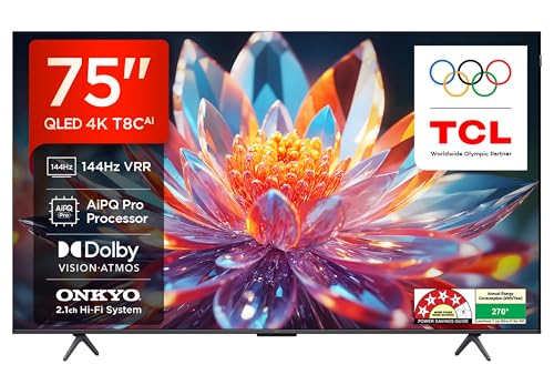 Best 75-inch TVs in India: Upgrade Your Living Room 17 TCL 189 cm (75 inches) 4K Ultra HD Smart QLED Google TV 75T8C