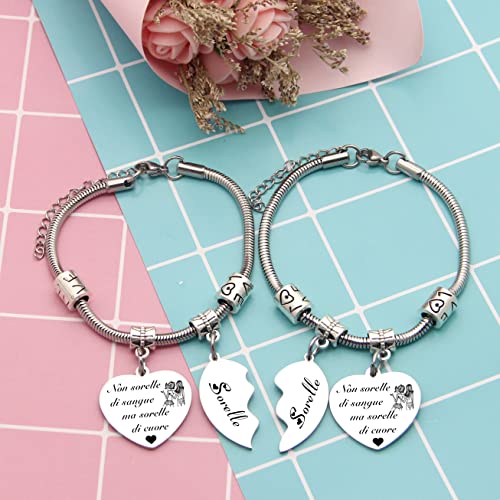 ZYMGUO 2 pezzi Sorelle Regalo Bracciale“non