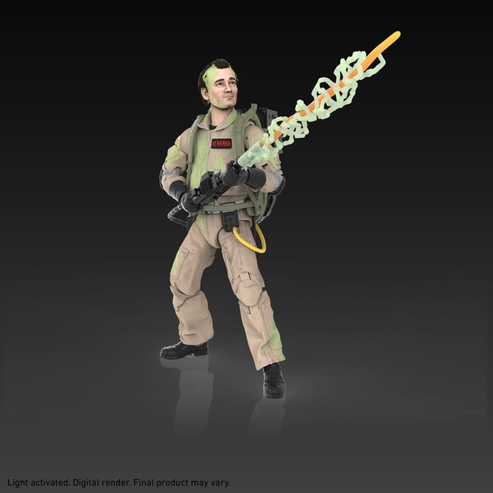 Ghostbusters Plasma Series Glow-in-The-Dark Peter Venkman Toy 15-Cm-Scale Collectible Classic 1984 Figure, Kids Ages 4 and Up, Multicolor, F4848
