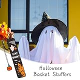 Halloween Bookmarks, Fall Bookmark, Spooky Basket Stuffers, Wicked Merch, Halloween Basket Stuffers for Girl Boy, Horror Spooky Book Mark, Funny Book Mark for Reading Women, Cute Pumpkin Accessories