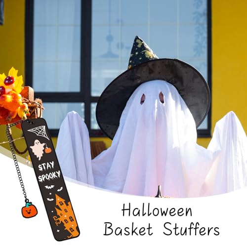 Halloween Bookmarks, Fall Bookmark, Spooky Basket Stuffers, Wicked Merch, Halloween Basket Stuffers for Girl Boy, Horror Spooky Book Mark, Funny Book Mark for Reading Women, Cute Pumpkin Accessories
