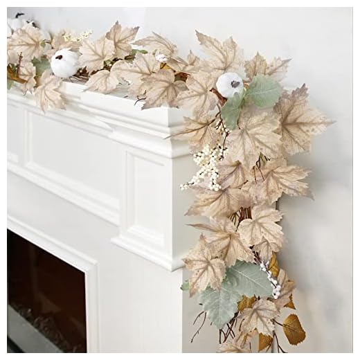 6Ft Fall Maple Leaf Garland