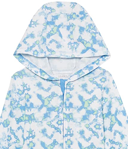 Hanes Hoodie, Zippin Soft 4-Way Stretch Knit Long Sleeve, Babies And Toddlers, Clearwater Blue Tie Dye, 6-12 Months #TOP2