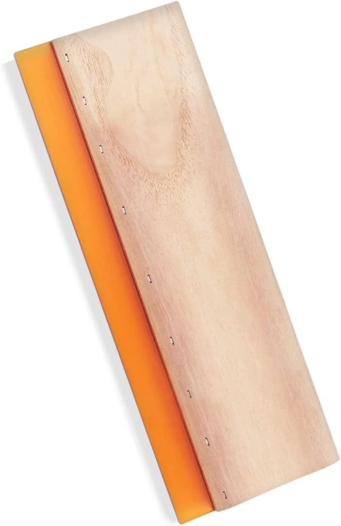 Squeegee Screen Printing, for Screen Printing Machine, Printmaking Print Ink Scraper 75 Durometer Wooden 11.8 inch