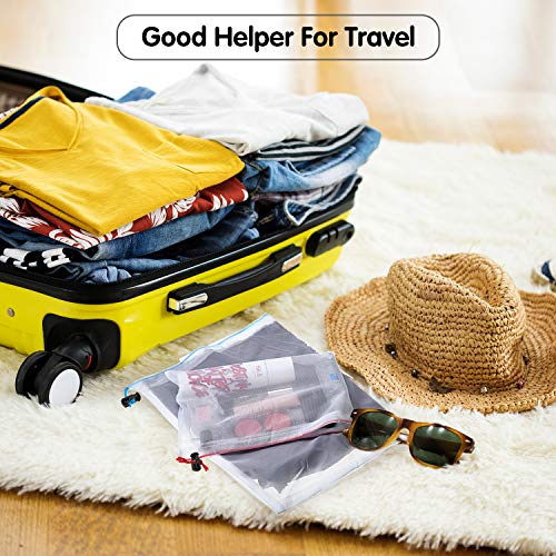 20 Pieces Mesh Zipper Pouch Toy Storage Organization Mesh Bags Washable Reusable Produce Bags 5 Large 8 Medium 7 Small For School Office, Puzzles Games Organizing Storage (Blue, Green, Red) #TOP4