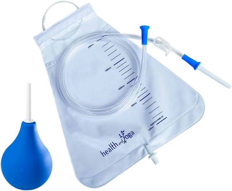 Enema Bulb + Compact Starter Enema Bag Kit Enema Initiation Kits for