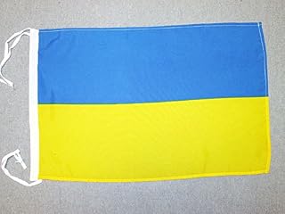 AZ FLAG Ukraine Flag 18'' x 12'' cords - Ukrainian SMALL flags 30 x 45cm - Banner 18x12 in