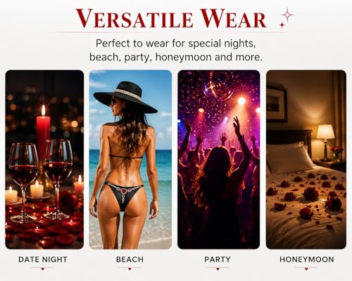 Image of Sexy Underwear for Women Elegant Rhinestone Panties Adjustable Waist Straps Crystal Thongs hilos sexys para mujer hot