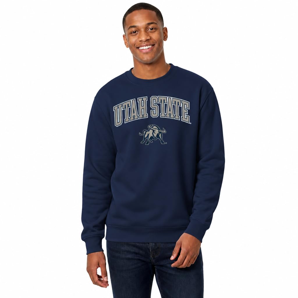 NCAA College Sweatshirt Fleece Crewneck Pullover for Men and Women