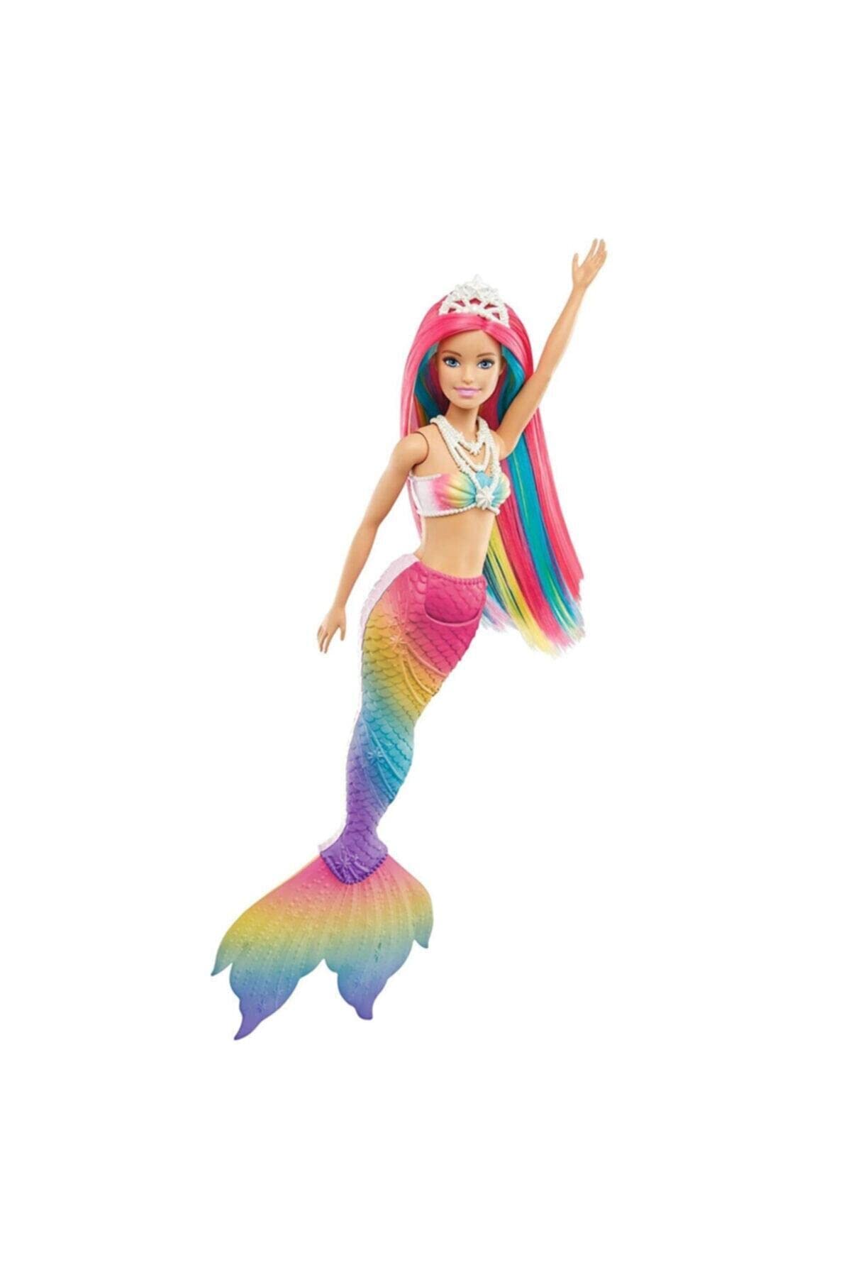 Barbie Bambola Sirena Cambia Colore con Capelli Arcobaleno, Giocattolo per Bambini 3+Anni,GTF89 - Amazon Vine