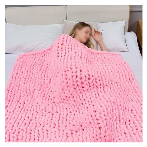 Couverture tricot pour le lit et decoration interieure cocooning - 2
