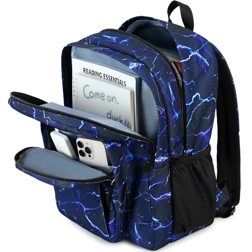 Image of abshoo Teen Girls Solid Color Backpack For School Boys Water Resistant School Bag (Lightning Navy)