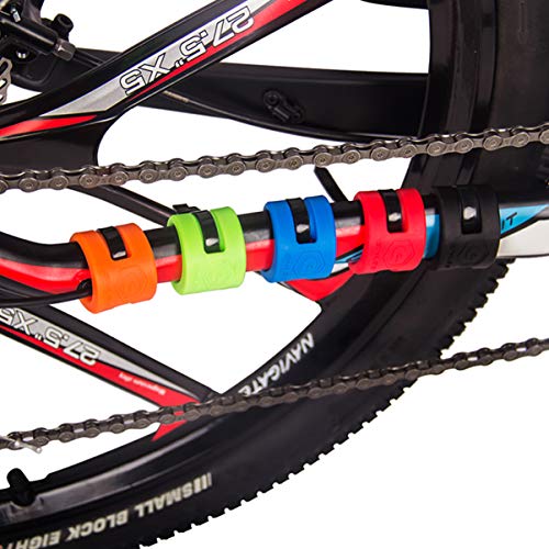 Besportble 4 Pcs Bike Chainstay Protector Bicycle Frame Protector Guard Pad For Mountain Road Bike Folding Frame Front Fork Protective #TOP6