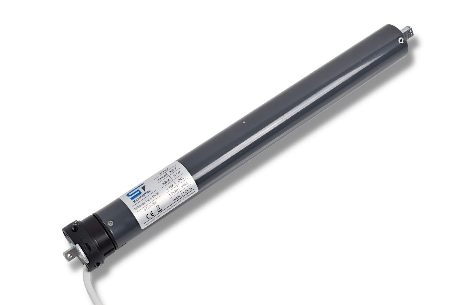 SCHARTEC Profi- Rolladenmotor für 60 mm Welle Rohrmotor - Rolladenantrieb Rollladenmotor (SCHARTEC Tube 10-60)