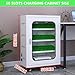 Rechargeable Mobile Phone Charging Locker-50 Slots Portable Cellphone Storage Cabinet for Multiple Devices-Ideal for S Schools and Events