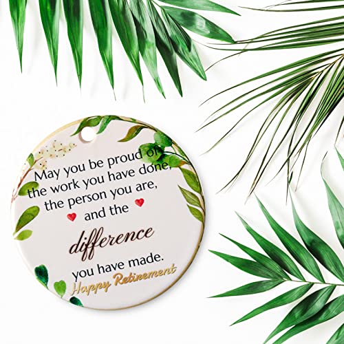 Retired Ornament 2023,Retirement Gifts For Women Man,Retired Gifts For Nurse,Coworker,Teacher Ornament, 3Inch Holiday Keepsake Retirement Christmas Ornaments 2023 #TOP6