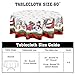 Merry Christmas Tablecloth Round 60 Inch Snowman Winter Table Cloth Washable Black Red Buffalo Plaid Snowflake Christmas Table Cover for Kitchen Dinner Room Holiday Party Indoor Outdoor Home Decor