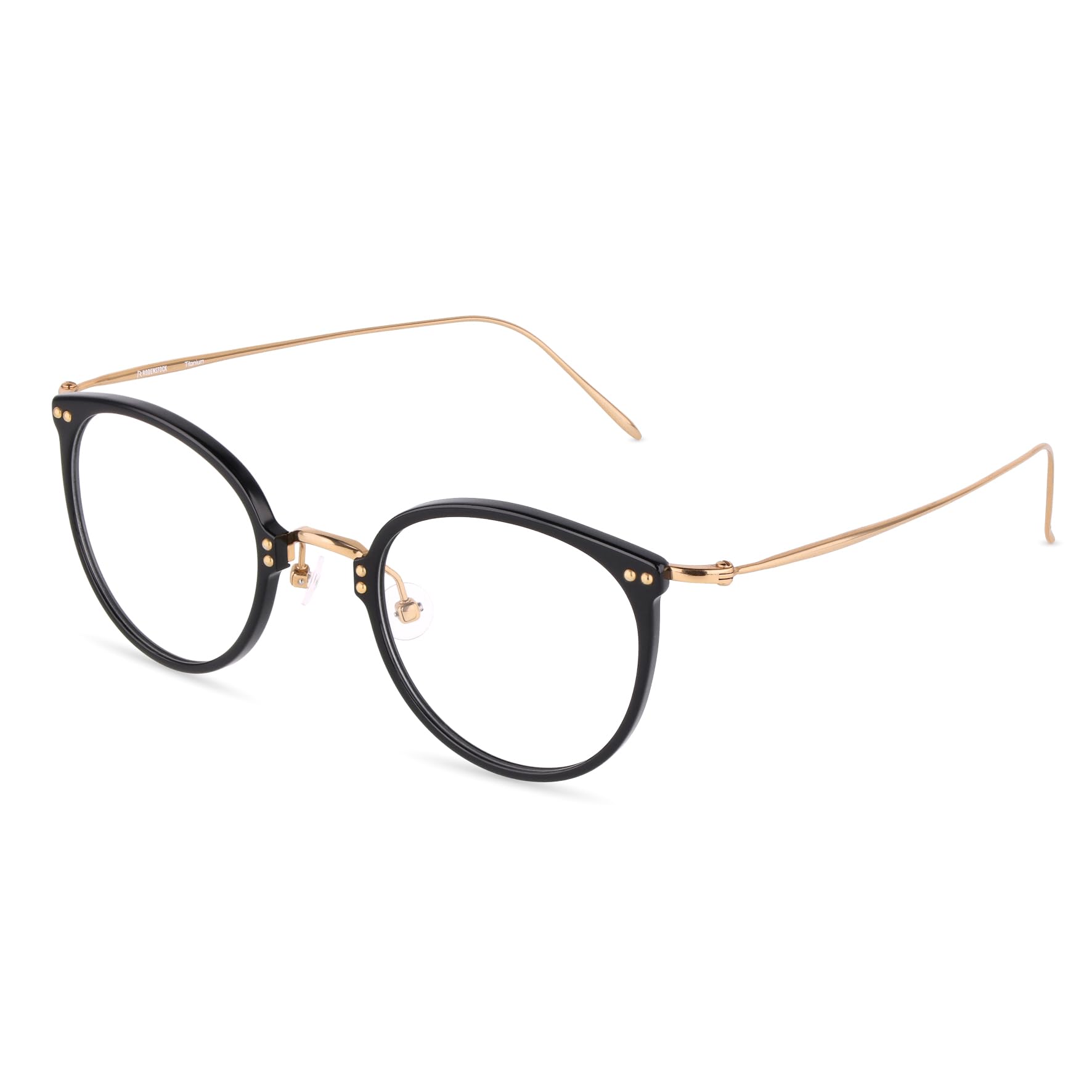 Rodenstock Brille mit Sehstärke für Damen optional mit Sonnenbrillentönung oder Blaulichtfilter, Quadratisch, gefertigt aus Acetat & Titan (inklusive Brillenetui)