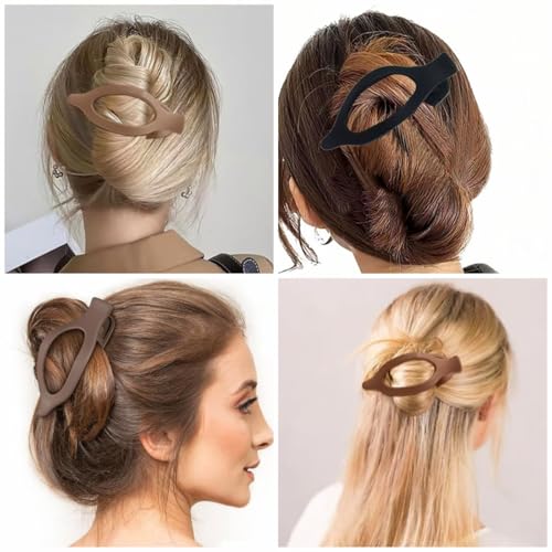 Non-Slip Hair Claws Black Hair Clips Large Hair Claw Clip Hair Clips for Thick Hair Women Hair Accessories for Women and Girls (HairclawLF) - Image 3