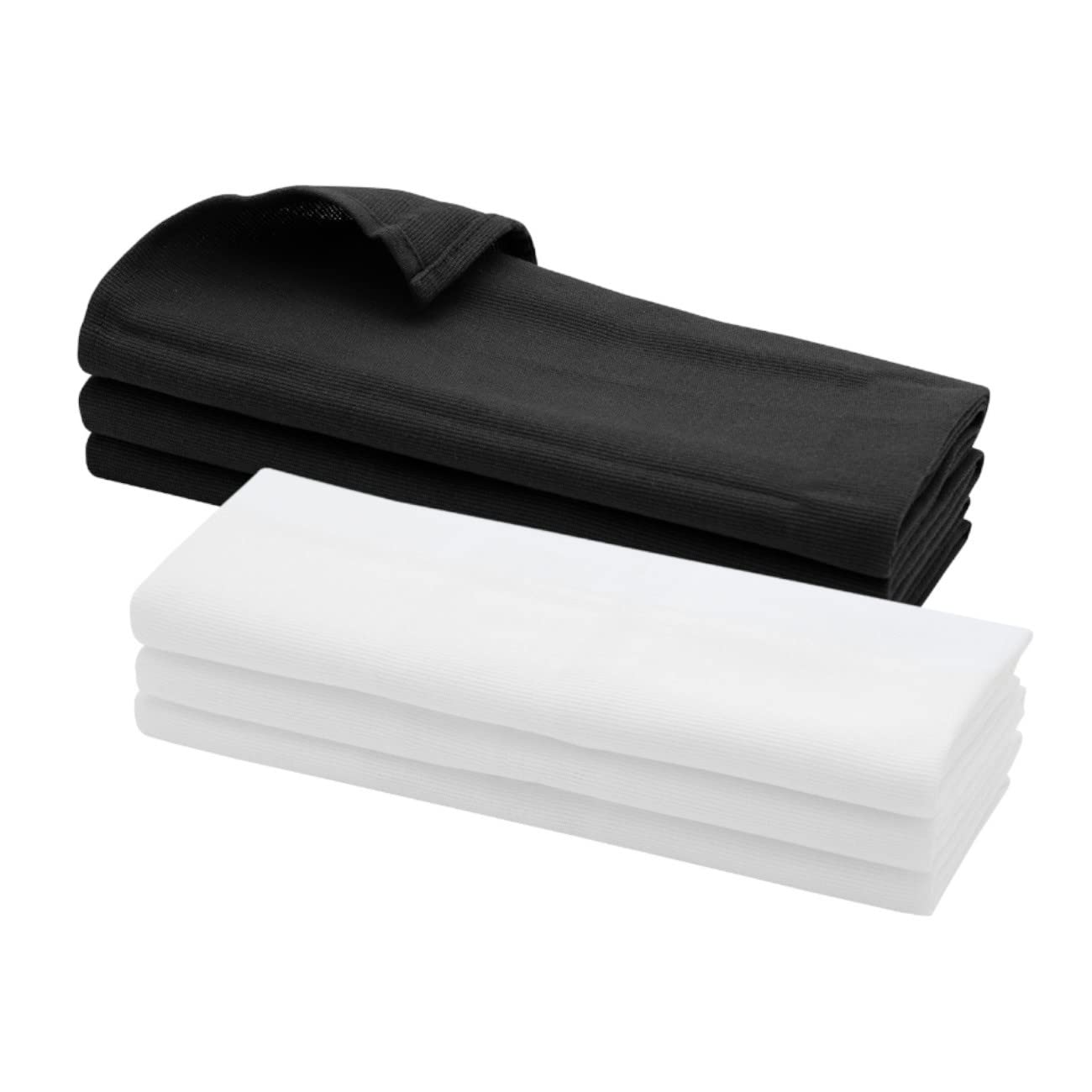 Daloual6 x Tea Towels 100% Cotton Black / White / Kitchen Towel / Cleaning Cloth, black white