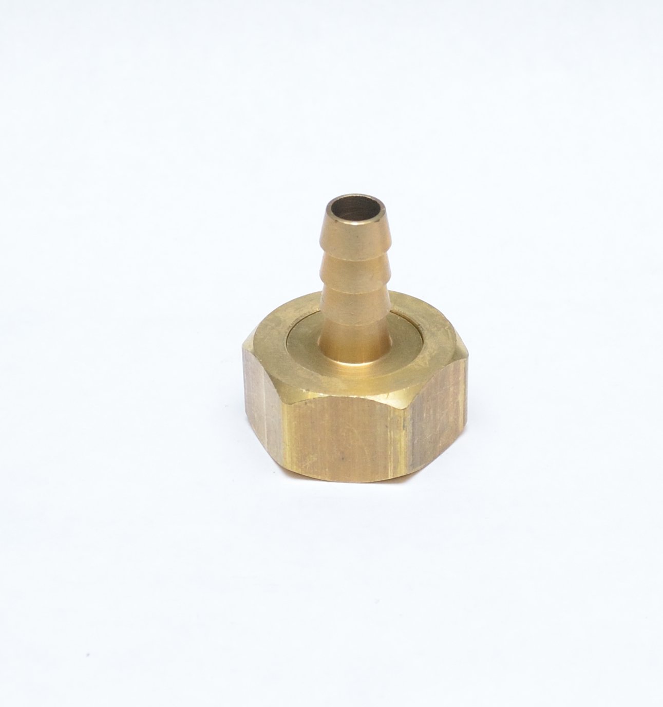 FASPARTS3/8" Hose ID/Hose Barb to 3/4" Female GHT Garden Hose Thread Straight Brass Swivel Fitting House/Boat/Lawn/Power Wash/Irrigation