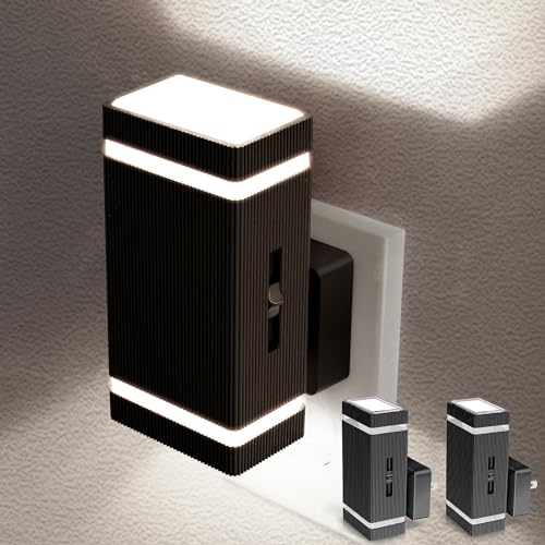 Image of Briignite Night Lights Plug into Wall, 2Pack Dimmable Daylight, Nightlight Plug in, Led Night Light 1W with Dusk to Dawn Sensor for Bedroom, Bathroom, Stair, Kitchen