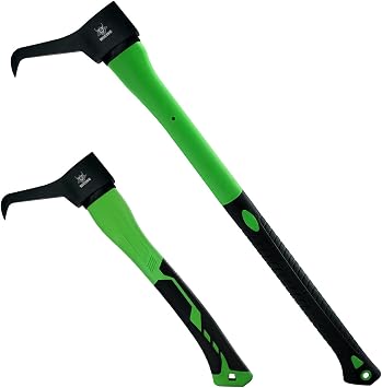 Pickaroon, Hookaroon Forged Steel, with Anti-Slip & Shock Reduction Grip, for Log Lifting and Moving Wood Firewood Tool