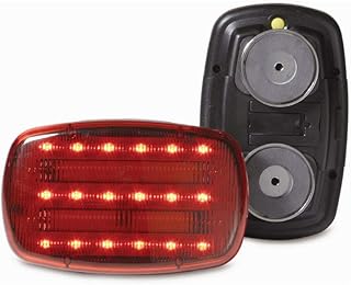 Reliable Aftermarket Parts RAParts 18 Led Magnetic Battery Operated Led Safety Light Red, HF18RPHD HF18RHD