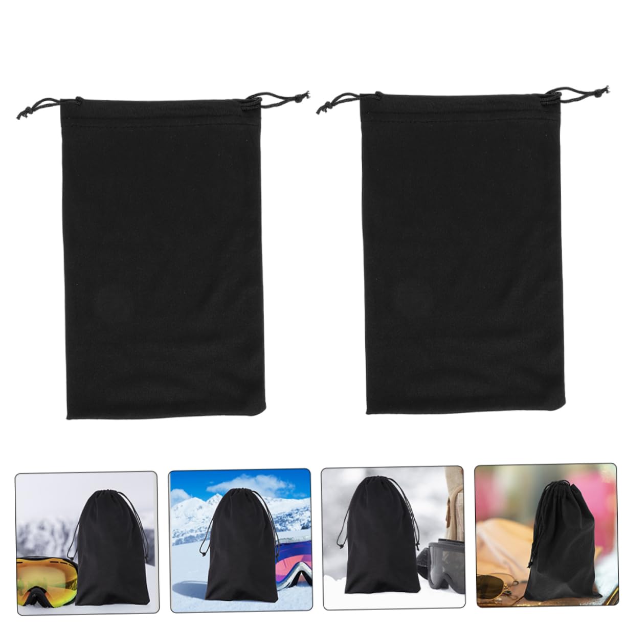 Abaodam Teiliges Brillenetui Mit Kordelzug Mikrofaser Aufbewahrungstasche Für Sonnenbrillen Und Brillen Und Kratzfest Für Reisen Und Outdoor Aktivitäten