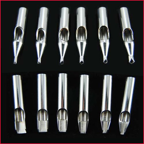 Tattoo Supply 150 Stainless Steel Tattoo Tips Assorted230