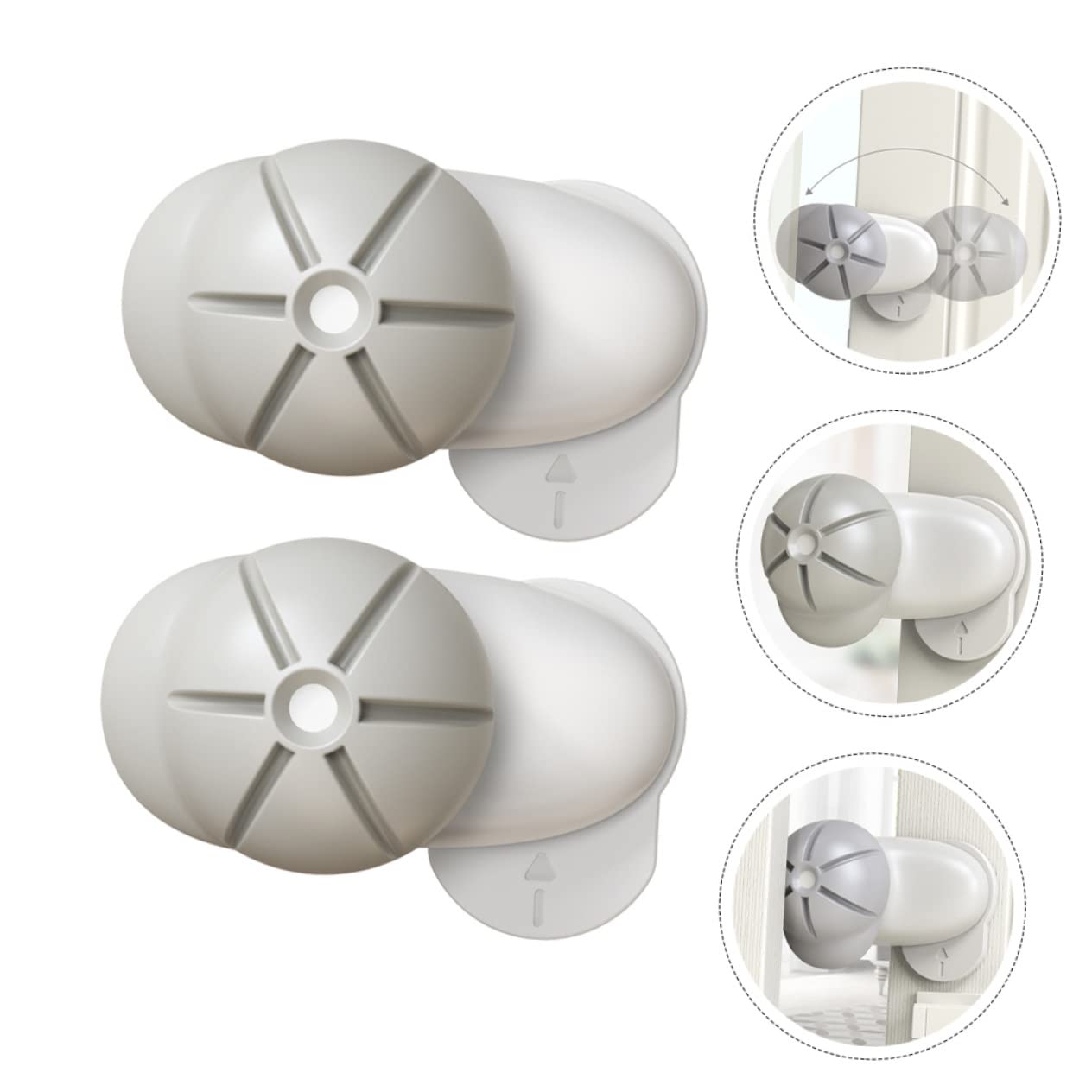 TOYANDONA 8 Piezas Tarjeta De Mano Antipinzamiento Cerraduras Magnéticas Para Armarios Protector De Puertas Protectores De Dedos Tpe (goma Blanda) Puerta De Bebe Niño Pequeño Bebé