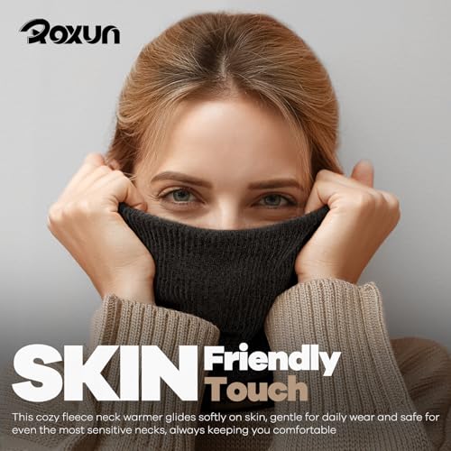 Winter Neck Gaiter, Neck Warmer Cover Ski Gaiters for Men/Women Fleece Thick Elegant Stylish3