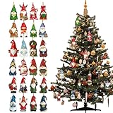 Calendario de cuenta regresiva – 220 g, diseño de gnomo de Adviento 2025, decoración navideña de 24 días, adorno de habitación festiva, decorativo de temporada para escaparate, mesa de diciembre para