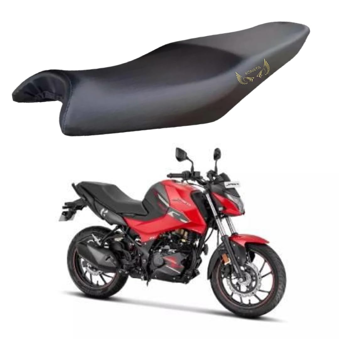 KONAYA Xtreme 160 4V Seat Cover Protect from Rust and Dust, PU Leather Waterproof Durable Xtreme 160 4V Bike Seat Cover (Black)-picture-27