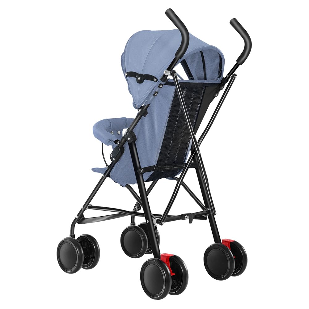 Poussette Canne,Pour enfants de la naissance jusqu'à 22 kg,Avec fonction couchage,Ultra Légère,Pliable d'une seule main,UPF 50,Toit Extensible