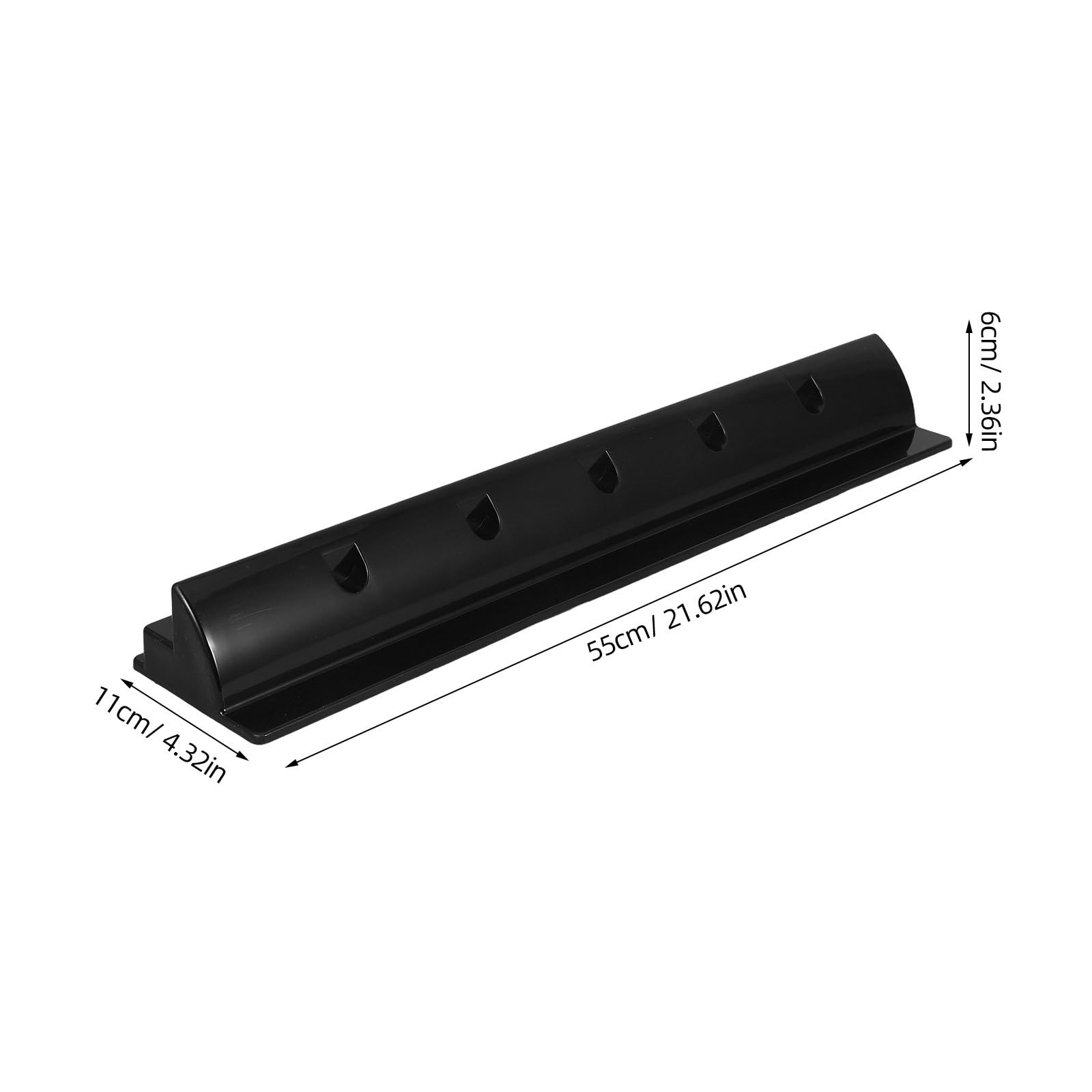 CALLARON Soporte para Paneles Solares de Abs Negro, Fácil de Instalar y Resistente al Frío, Calor y Humedad, Adecuado para Techo de Rv y Barco, Paquete de 2 Unidades