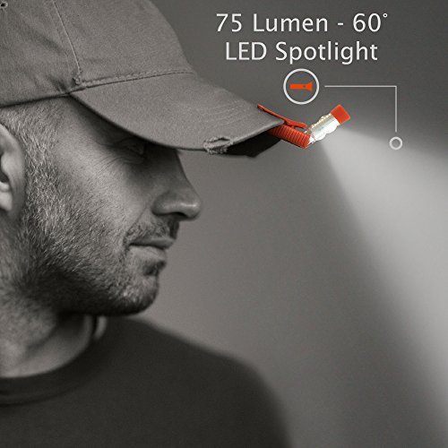 Smartflare Swivelclip Mini Led Light Clip-On Ball Cap Or Shirt Rechargeable Flashlight #TOP2