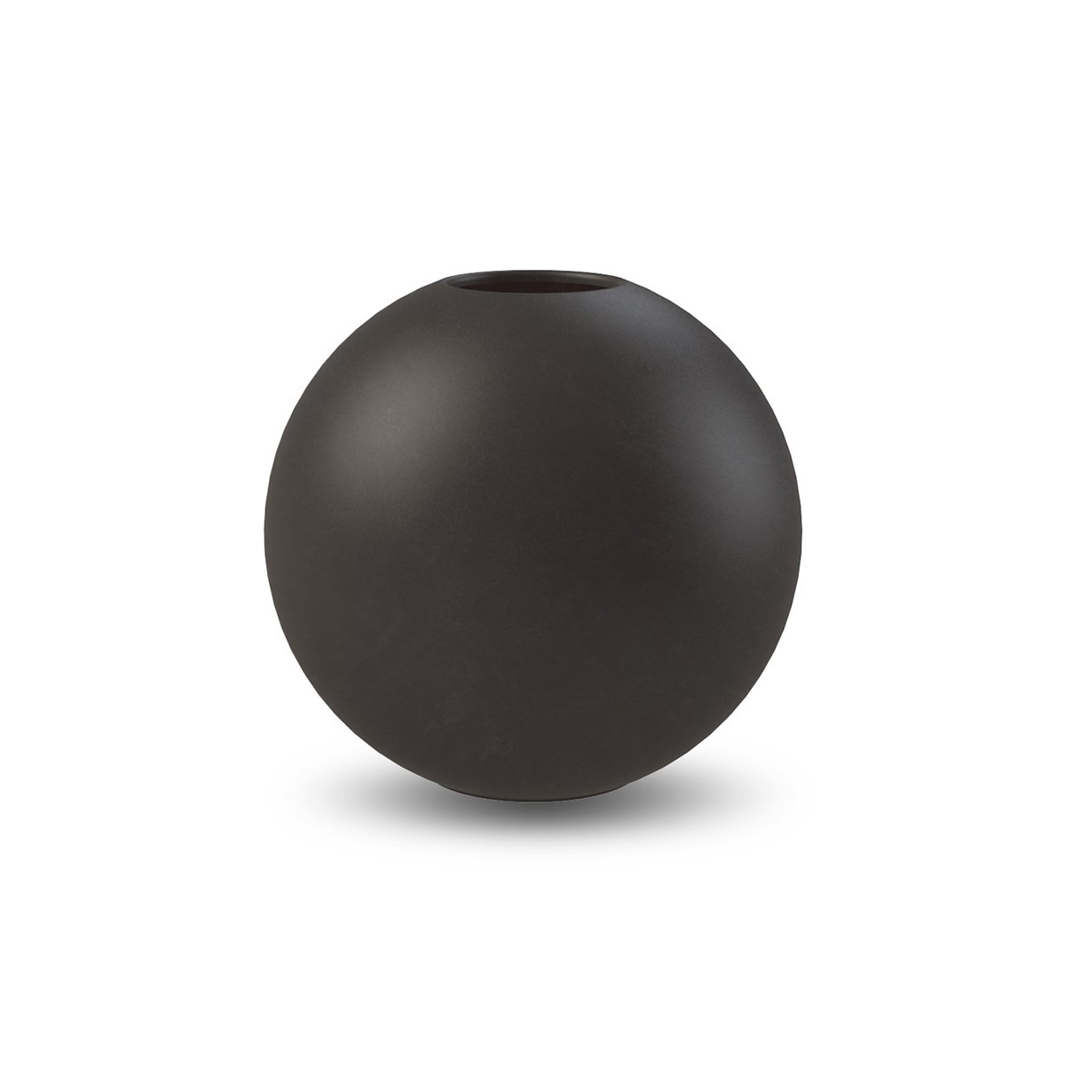 Cooee Design Ball Jarrón de cerámica en Forma de Bola, 8 cm, Negro