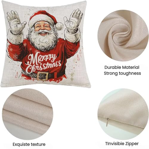 Housses de coussin extérieur imperméable 26x26 lot de 2 lin déperlant canapé