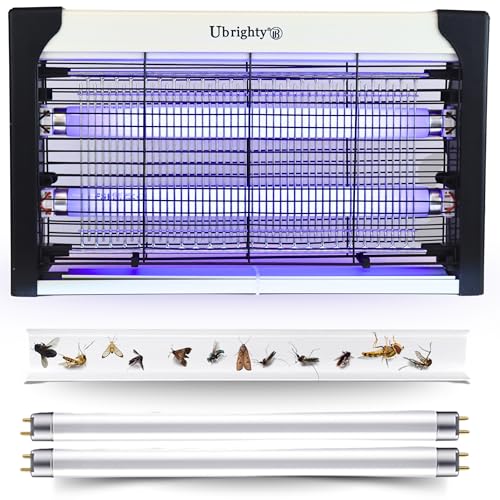 Image of Ubrighty Insect Killer Machine-with 2 Extra Blue UV Tubes Electric Fly Catcher Machine Makhi Flies Killer Trapper-Bug Zapper for Home Kitchen House Bedroom Mosquito lamp Indoor Restaurants (W20)
