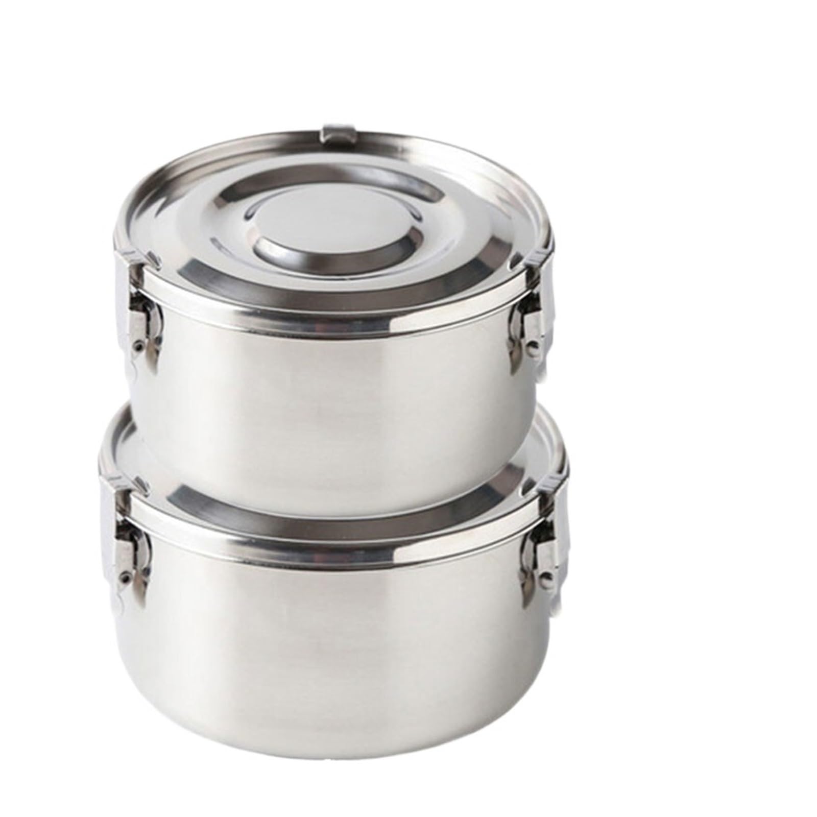 Fiambrera de acero inoxidable aislada con chaqueta, fiambrera de acero inoxidable 304 de grado alimentario, caja Bento antifugas, caja de picnic fuerte for frutas, aperitivos, 3503000 ml, fiambrera fo
