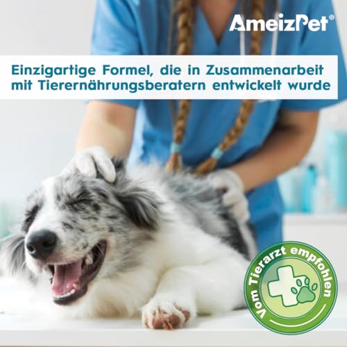 AmeizPet Hunde Weiche Leckerlis Anti Juckreiz & Immun für Hund, Juckende Haut Und Fell Hund Verdauungssnacks, 30 Hunde Leckerlis