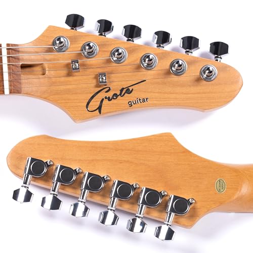Image of Grote Electric Solid Body Guitar Modern-GST For Beginners (Arctic White)