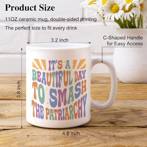 Taza de porcelana blanca 11 oz con diseño doble cara miniatura 2