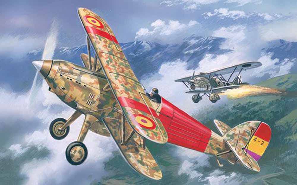 A-Model 72139 Hawker Fury Mk.I/Mk.II with Decals 1:72 Aircraft Model Kit