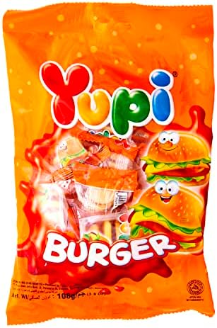Yupi Burger Jelly Gums 108g