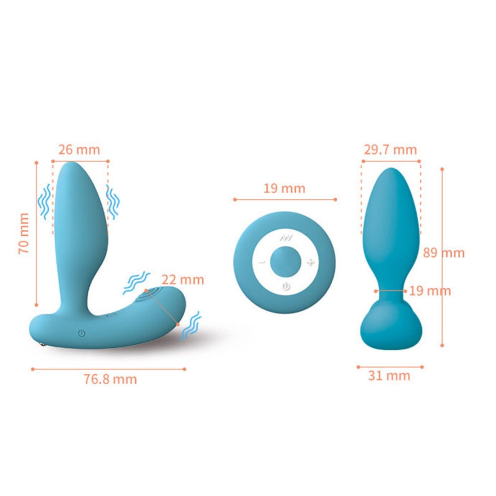 Plug anale Uomini sexy con telecomando senza fili, vibratore con plug anale in gel di silice a 10 velocità, giocattoli del sesso anale gay Per prodotti del sesso per uomini