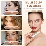 Foreverup 2 sztuki Color Changing Foundation Stick ze szczotką, 2 w 1, nawilżający krem kryjący, Cover Cream Stick V, zmieniający kolor w sztyfcie do wszystkich rodzajów skóry