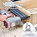 meite F50G Brad Nailer 18 Gauge 3/4-inch to 2-inch Pneumatic Tool with Trigger Safety for Woodworking Projects